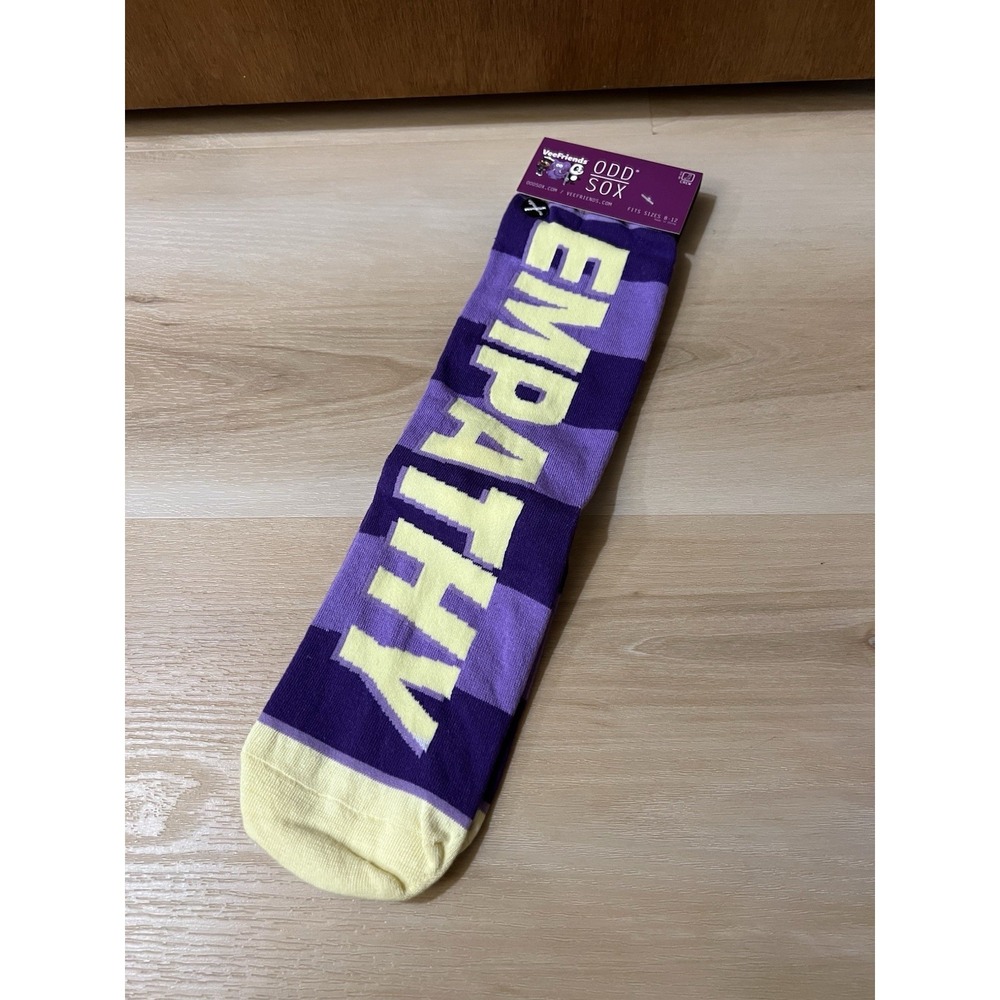 VeeFriends‎ 3D Socks: Empathy Elephant Size 8-12 Purple Vee Friends Odd Sox New